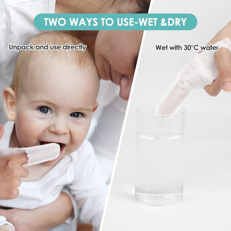 dearlomum Baby Oral Cleaning Dry Finger Wipes - Image 3